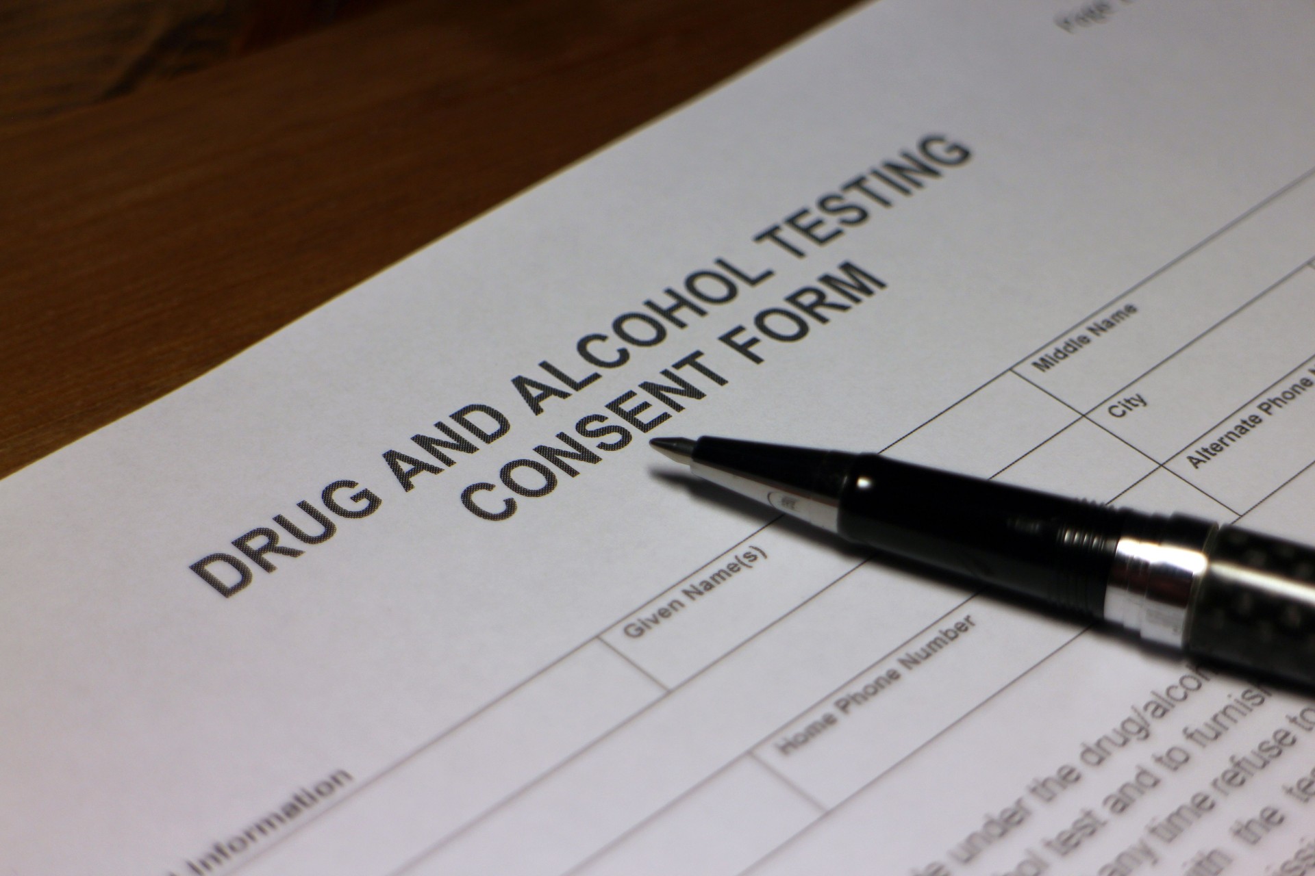 Employment Drug and Alcohol Screening